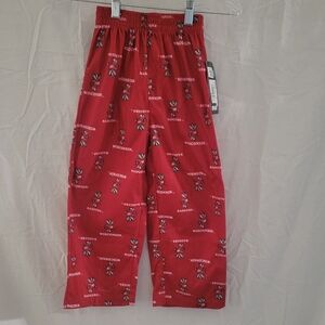 NWT Boys Wisconsin Badgers Polyester Pajama Pants